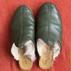 Sabah leather slides